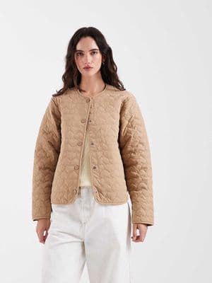 ONLY heart quilted jacket