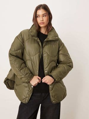 JJXX oversized quilted jacket