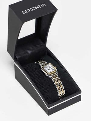 Sekonda classic mixed metal watch in silver/gold
