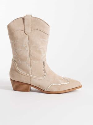 Glamorous low ankle cowboy boots