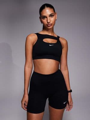 Nike One Training asymmetric bra top
