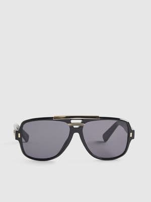 River Island Gold detail aviator sunglasses