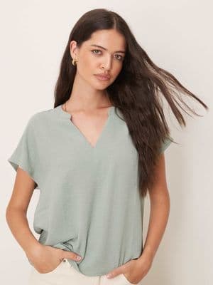JDY v neck short sleeve blouse