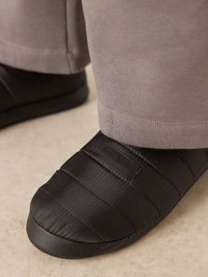 Calvin Klein ripstop puffer slippers