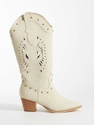 Glamorous western knee boots