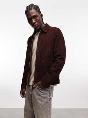 Schott real suede harrington jacket