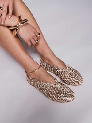 Public Desire Dylan woven ballet flats