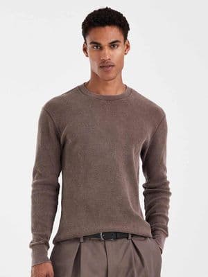 Hollister crew neck long sleeve thermal top