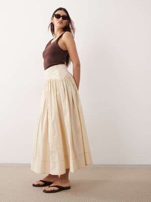 ARRANGE drop waist maxi skirt
