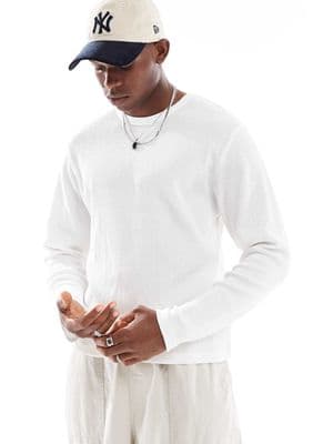 Cotton On long sleeve waffle T-shirt