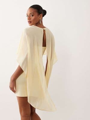 Gina Tricot cape mini dress