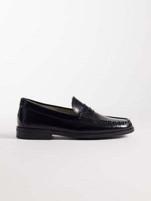 Jack & Jones leather penny loafers