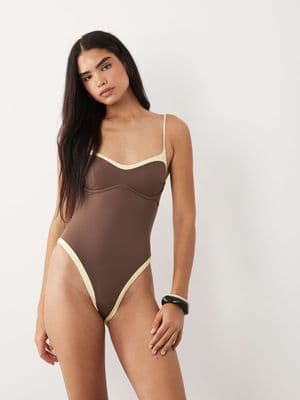 Tala contrast underwire swimsuit