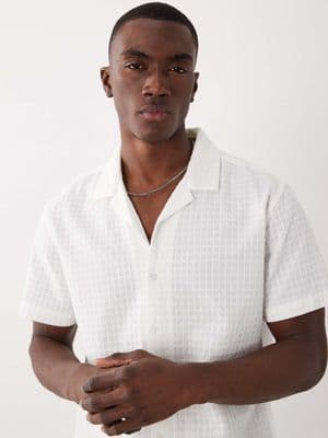 Brave Soul short sleeve textured shirt