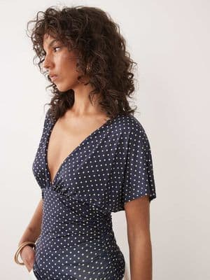 Miss Selfridge v-neck top