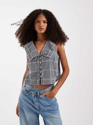 Free People waiting for me crop top
