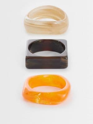 Reclaimed Vintage resin 3 pack bangle