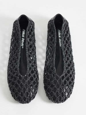 Public Desire Rhodes woven ballet flats