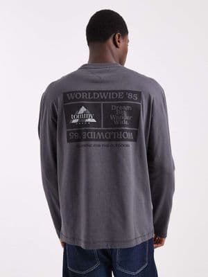 Tommy Jeans stacked logo long sleeve t-shirt