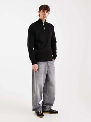 ONLY & SONS half zip knit sweater