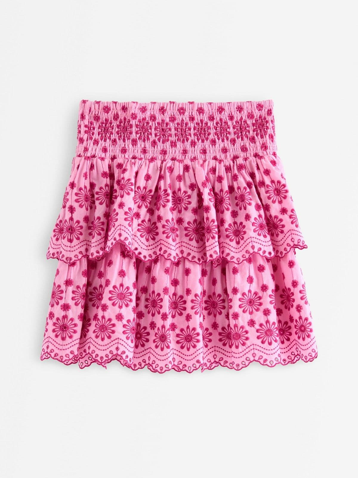Skirt with broderie anglaise Light Pink 1