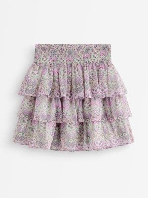 Skirt in chiffon Light Green 1