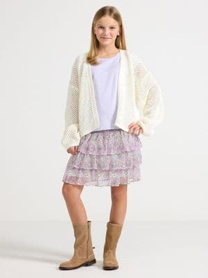 Skirt in chiffon Light Green 2