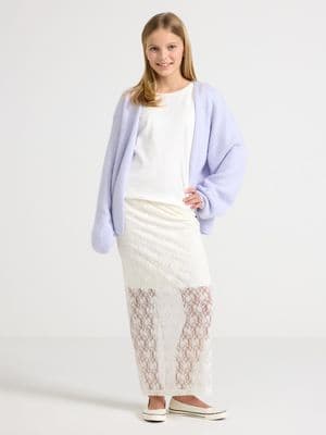 Skirt in lace Off White 2