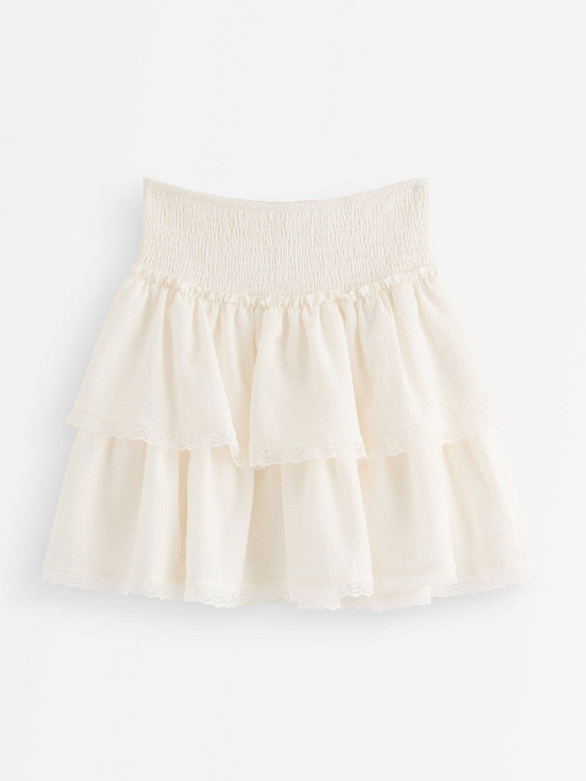Skirt with flounces Off White 1