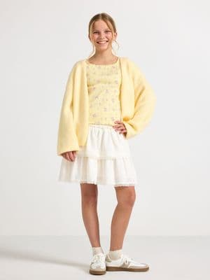 Skirt with flounces Off White 2