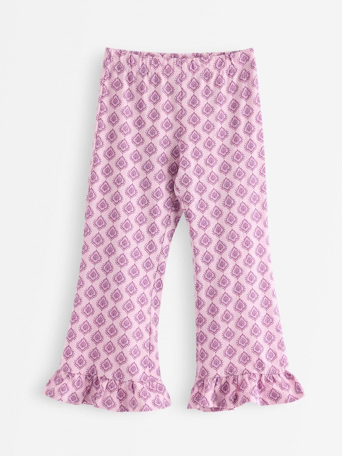 Trousers in slub jersey Dusty Pink 1