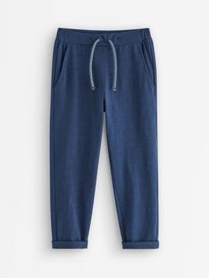 Trousers in slub jersey