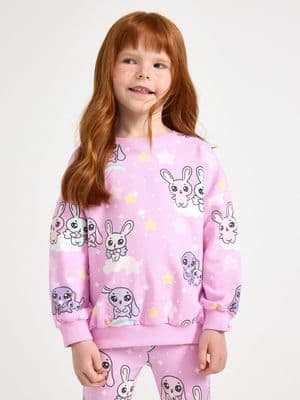 Sweatshirt with brushed inside