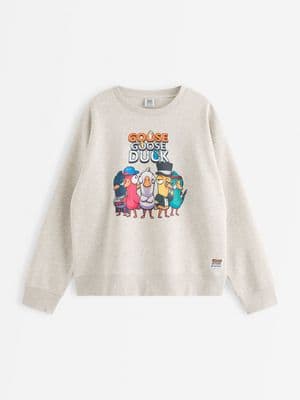 Goose goose duck sweatshirt Light Beige Melange 1