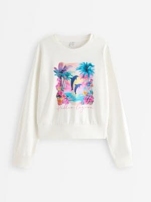Cropped sweatshirt Off White 1