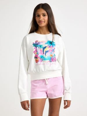 Cropped sweatshirt Off White 2