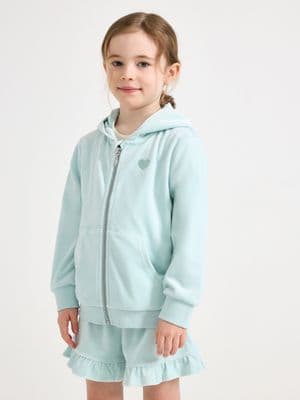 Hoodie in velour