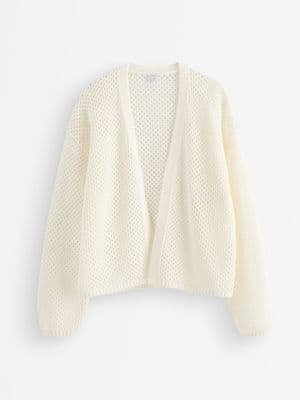 Hole-knit cardigan Off White 1