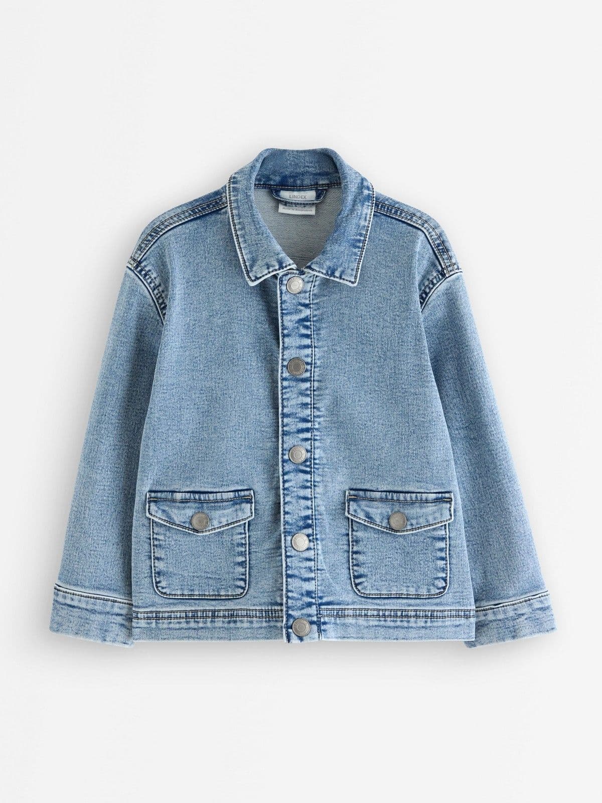 Jacket in denim jersey Light denim 1