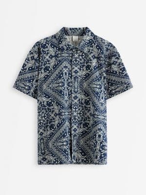 Short-sleeved shirt Dark Blue 1