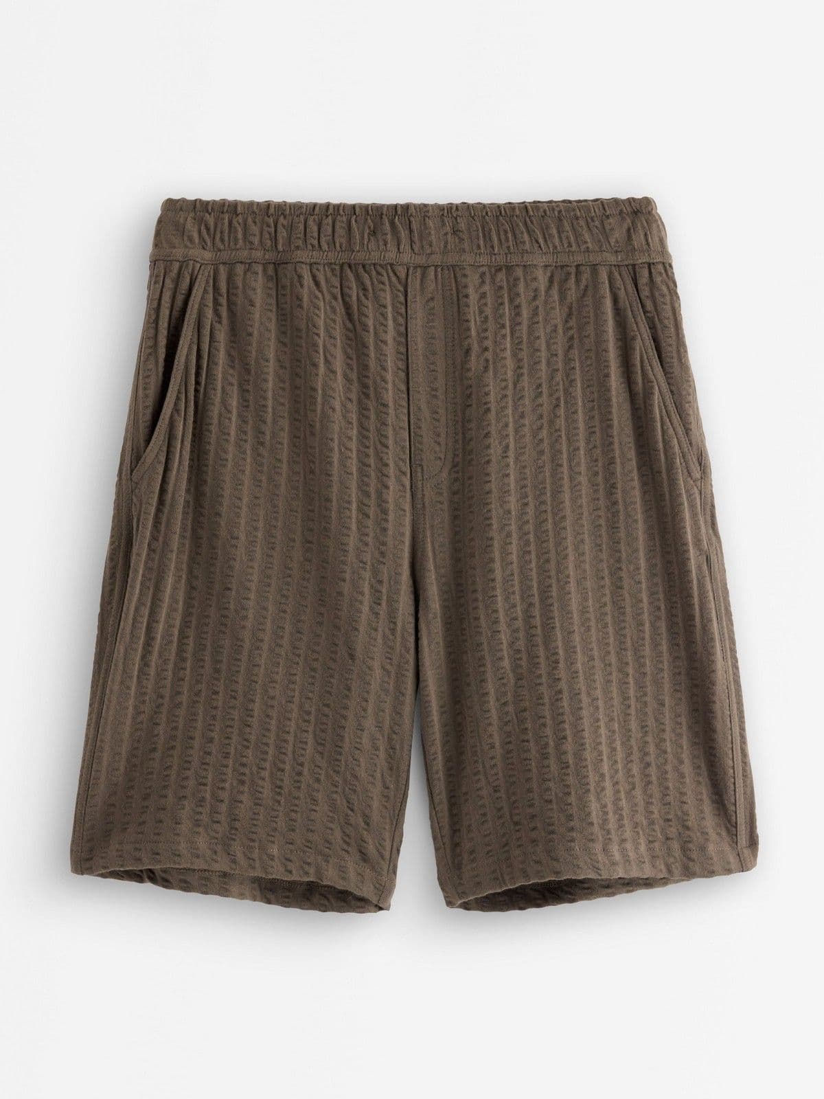 Seersucker shorts Dark brown 1