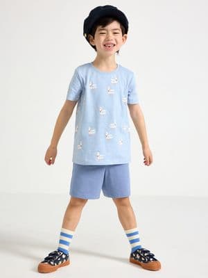 Set - t-shirt and shorts Light Blue 2