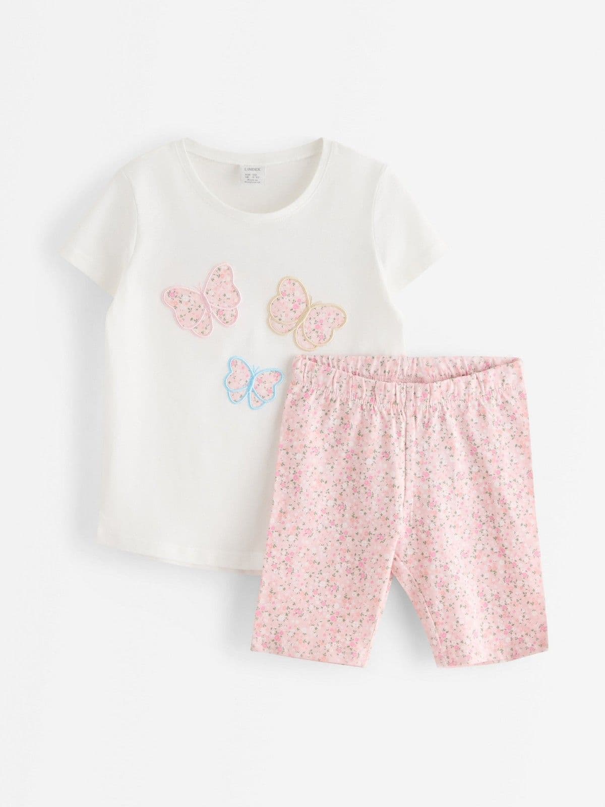 Set - top and cycling shorts Light Dusty White 1