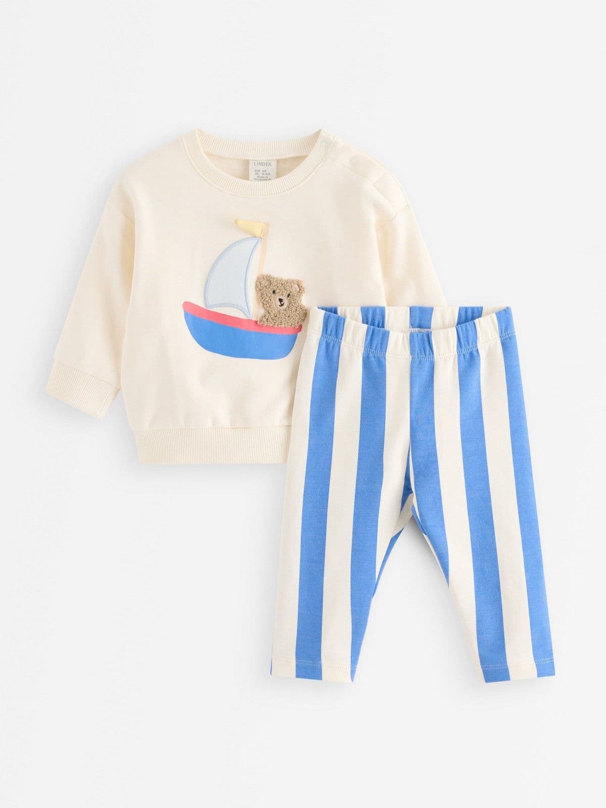 Set with sweater and leggings White 1