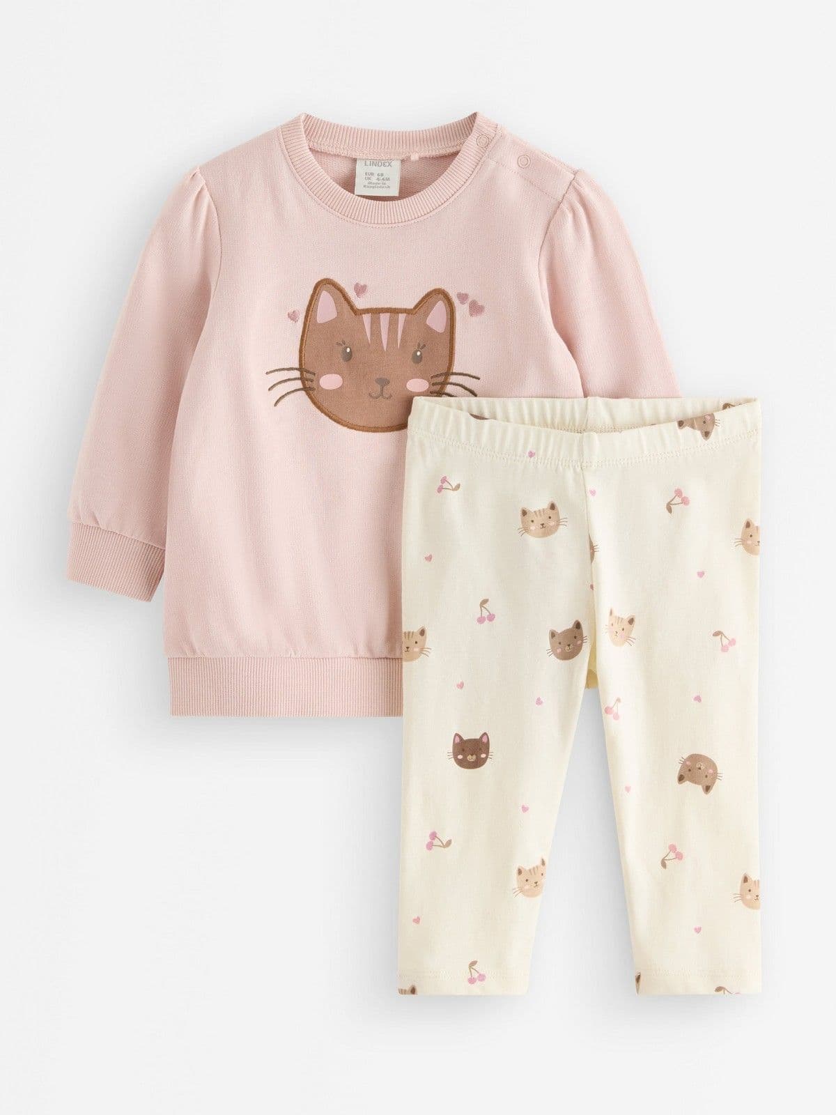 Set - sweatshirt and leggings Light Dusty Pink 1
