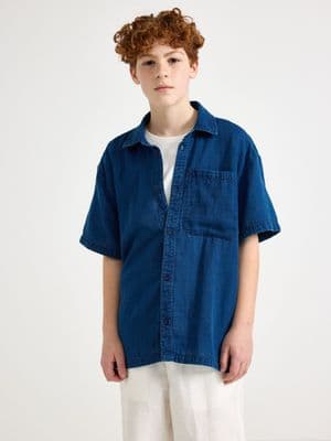 Shirt in cotton gauze