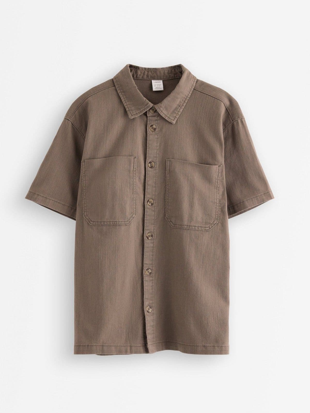 Short-sleeved shirt Dusty Brown 1