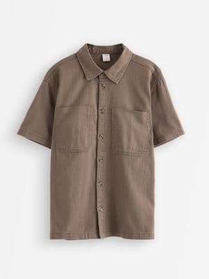 Short-sleeved shirt Dusty Brown 1