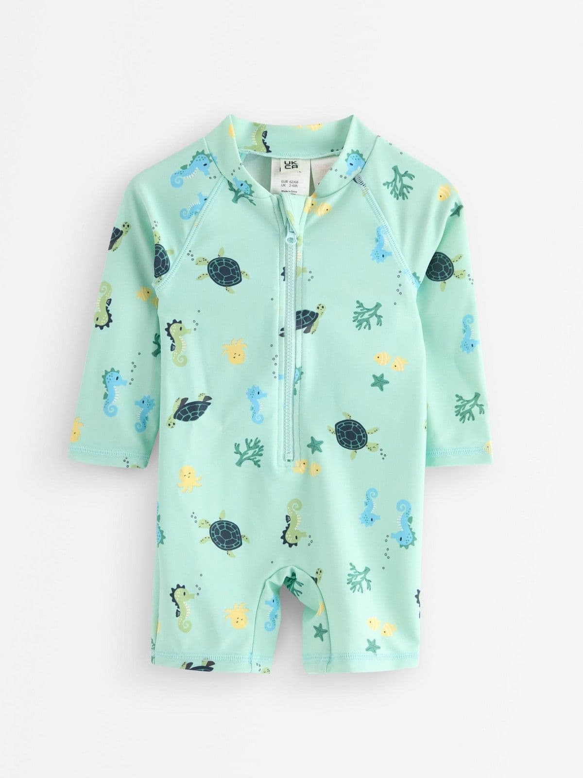 UPF 50+ uv-suit Light Dusty Turquoise 1