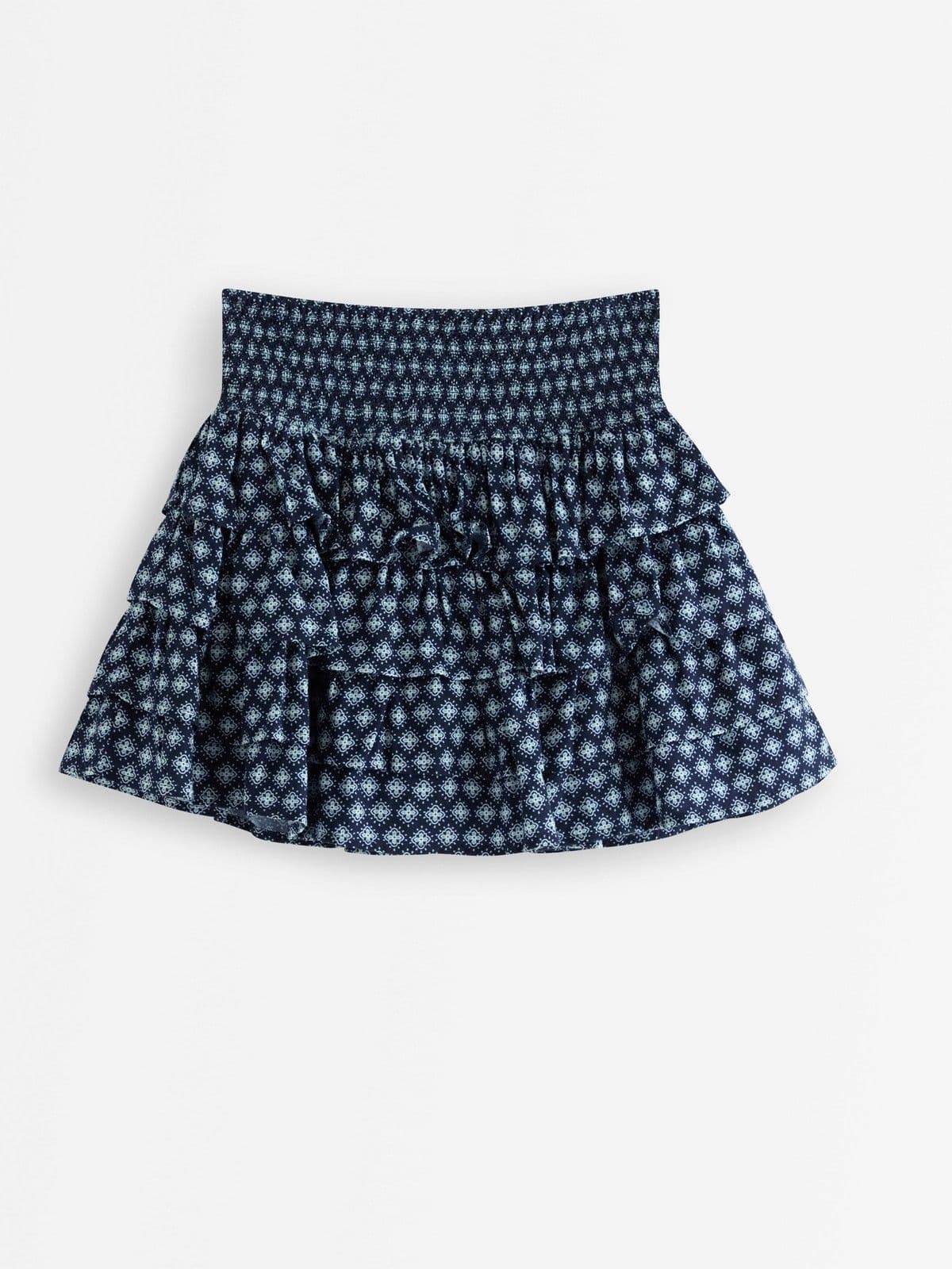 Frill skirt with shorts Dark Blue 1